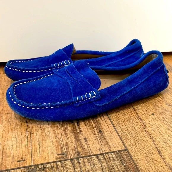 Tod's Gommino Blue Suede Loafers